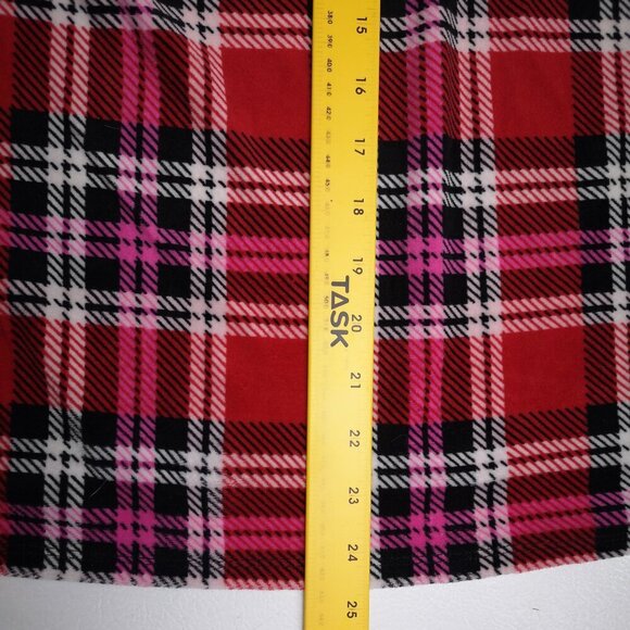 Betsey Johnson Ladies Size Small Black, White, Red, & Pink Plaid 2 Piece PJ Set - Picture 9 of 14